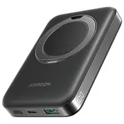 Joyroom Jr-Pbm12 Power Bank 10000Mah 22.5W Magsafe Compatible  15W Wireless Charging with Ring Base - Black 6956116740320 1028538 15068109 Powerbank mobilā uzlādes iekārta