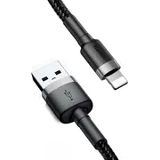 Kabel Usb Baseus Usb-A - Lightning 0.5 m Czarno-Szary 6953156274938  46802-Uniw Calklf-Ag1 kabelis