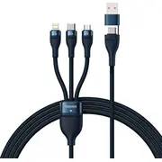 Kabel Usb Baseus Usb-A  Usb-C - microUSB Lightning 1.2 m Granatowy Cass030103 6932172608750 95540-Uniw kabelis