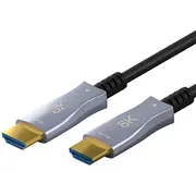 Kabelis Hdmi-Hdmi 10 m Hdmi 2.1 optiskais hibrids 8K  60 Hz/ 4K 120 Hz Goobay 4040849655586 13559097 kabelis video audio