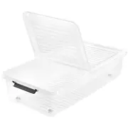 Kaste ar vaku uz ritenisiem underbed box Leo 77X38X16 cm 33L caurspidiga 4052396109740 