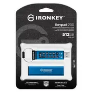 Kingston 512Gb Ironkey Keypad 200 Fips  Ikkp200/512Gb Usb Flash atmiņa