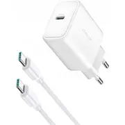 Ladowarka Joyroom Jr-Tcf24 sieciowa Usb-C Pd 30W Qc Sfc - biala  kabel 1M 6956116724801 Jr-Tcf24Set
