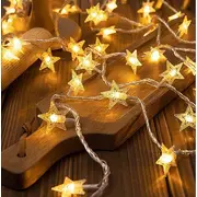 Lampki choinkowe Aigostar  Led snowflake/star - 6M/40 lampek cieple biale/warm white zasilane bat. 3Xaa Ehd-Ls05 14748640 5906849663053 Joinedit70923408