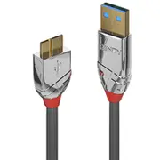 Lindy Cromo - Usb-Kabel Usb Typ A M bis Micro-Usb Type B Usb3.0 50Cm rund Grau 36656 4002888366564 