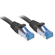 Lindy Patchkabel Cat6A S/Ftp Pimf Tpe schwarz 2.00M  47414 tīkla kabelis