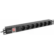 Listwa zasilajaca Lanberg Pdu-07F-0200-Bk 2M kolor czarny  5901969414479