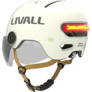 Livall Kask Miejski L23 z Szybka Czujnikiem Upadku Sos i Led L23-M-Wht 6970173155651  Joinedit72569795