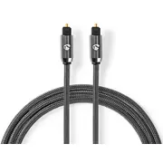 Nedis Catb25000Gy10 Toslink Optiskais audio kabelis 5M  5412810401574 Catb25000Gy50 video