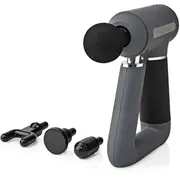 Nedis Sport-Massagepistole 6 Massagemodi  Eingebauter Lithium Ion Akku Wiederaufladbar Usb-Kabel Grau Hcmsg300