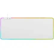 Pelės kilimėlis Deltaco Gaming Baltas Line 6Xrgb režimai  90X36Cm baltas / Gam-079-W Gam 079 W Datora pele