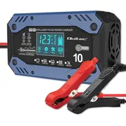 Qoltec 52482 Intelligent charger for Std Agm Gel Lifepo4  with repair function 12-24V 10A 5901878524825