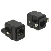 Rj45 Adapter Delock - Bu/Bu Cat6 ungeschirmt Einb  85124 adapteris