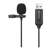 Sandberg Streamer Usb Clip Microphone  5705730126406 126 40