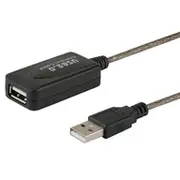 Savio Cl-130 Usb active port extension 10M 2.0-A male female Black  Cl 130 kabelis