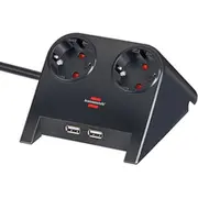 Tischsteckdose Brennenstuhl  2Fach 1.8M 2-Usb Ports 2100Ma 1153500222 Ups aksesuāri