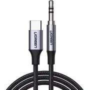 Ugreen stereo audio Aux cable 3 5 mm mini jack - Usb Type C for smartphone 1 m black Cm450 20192  ugreen 6957303821921 Ugr1190Blk kabelis