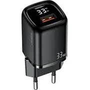 Usams Ład. siec. 1Xusb-C1Xusb T46 33W Only head Pd3.0 Qc3.0 Fast Charging czarnyblack Cc152Tc01 Us-Cc152  9931215 iekārtas lādētājs
