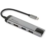 Verbatim Hubs Usb-C Multiport  49141V Usb centrmezgli