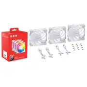 Xpg Vento 120 Argb Pwm Computer case Fan 12 cm White 3 pcs  75261455 ventilators