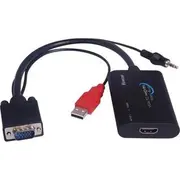 Adapter Av Premiumcord D-Sub Vga - Hdmi  Usb-A Jack 3.5Mm czarny Khcon-04 khcon-04 8592220011062 Joinedit67444464