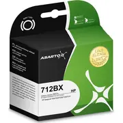 Asarto ink for Hp 712Bx  3Ed71A 80Ml black 5901741419548 As-H712Bx kārtridžs