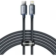 Baseus Crystal kabelis Usb-C to Lightning 20W Pd 2M melns  Cajy000301 6932172602772 81336-Uniw baseus20211118144059 Usb