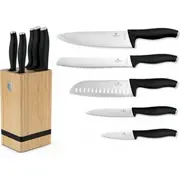 Berlinger Haus Zestaw Nozy Bh-2971 Matte Black W Bloku Bambusowym 5999108478536  Joinedit63599850 nazis