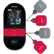 Beurer Em 59 electronic muscle stimulator Electrodes unit 2 channels Black  4211125646639 646.63 Em59 masāžas ierīce
