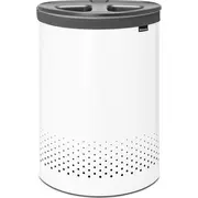 Brabantia Laundry Bin  55 L dark grey / white 304903