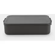 Brabantia Make  Take pusdienu kārba liela dark grey 203060 8710755203060 Pārtikas uzglabāšanas piederumi