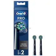 Braun Oral-B Cross Action Pro  2 pc. Black 8006540847657 602137 Eb 50-2 Blk Eb50-2 Crossacti Eb50-2/New Eb50Brb szt. Eb50Brx-2 Bk mutes higiēnai