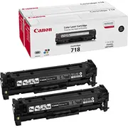 Canon 718 Black 2-Pack  2662B005 toneris