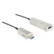 Delock 83739 Aktives optiskās Kabel Usb 3.0-A 3.0 Typ-A St. auf Buchse 20M black  kabelis