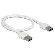 Delock 85192 0.5M Usb A white Kabel  kabelis