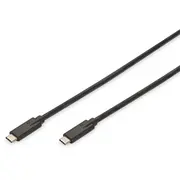 Digitus Type-C cable  1 m black Ak-300139-010-S Ak 300139 010 S Usb kabelis
