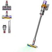 Dyson V15 Detect Absolute handheld vacuum Nickel  Yellow Bagless 5025155081754 Atv.iepak 446986 01 Box Putekļu sūcējs
