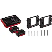 Einhell 2X 4.0Ah  Twincharger Kit Set Black/Red 4512112