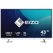 Eizo 108Cm  42 5 Ev4340X-Wt 1609 4K 2XhdmiDpUsb-C Ips Ev4340X Wt 491268 monitors