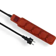Elgotech Przedluzacz warsztatowy Extreme 5 gniazd z/u czerwony Ip44 3M Pw-503W 5902694103348  Joinedit15677789
