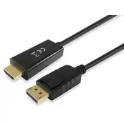 Equip 119390 Displayport to Hdmi Cable  - Male/Male Straight 2M Black kabelis video audio