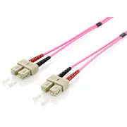 equip 255525 Lwl Patchkabel Hf Sc/Sc 50/125Μ duplex Om4 5.00M violett  kabelis vads