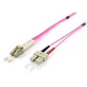 Equip Lwl Patchkabel Lc-Sc 10.00M Multimode Duplex Om4  vi Polybeutel 255536 apgaismes ķermenis