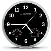 Esperanza Ehc016K Wall Clock -  Lyon Black 5901299930069 Sienas pulkstenis
