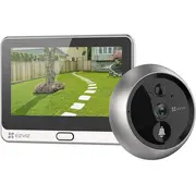 Ezviz Dp2C Fhdbezvadu Video domofona sistēma ar zvanu - durvju actiņa  4.3 ekrāns Wi-Fi Micro Sd Sudraba 6941545607023 318500032 Cs-Dp2C 2Mp Silver Csdp2Ca06E2Wpfbs