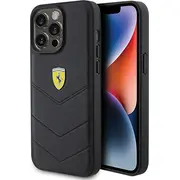 Ferrari Fehcp15Xrduk iPhone 15 Pro Max 6.7 czarnyblack hardcase Quilted Metal Logo  13295042 3666339171063 maciņš apvalks mobilajam telefonam
