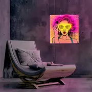 Forever Neon Art Led Power Woman zolto fioletowy Fla02 Light Bx14893 5900495064073  Joinedit72676799