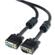 Gembird Premium Vga-Ext. Hd15M/Hd15F dual-shielded w/ 2Ferrite  10M black Cc Ppvgax B Ccppvgax10Mb kabelis video audio
