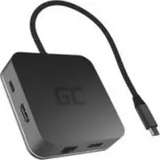 Green Cell 6In1 Usb 3.0 Hdmi Ethernet Usb-C for Apple Macbook  Dell Xps Asus Zenbook and others Ak61 dock stacijas Hdd adapteri