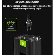 Green Cell  Registered Voltage Car Inverter 12V to 230V 150W/300W Pure sine wave Inv29 Strāvas pārveidotājs Power
